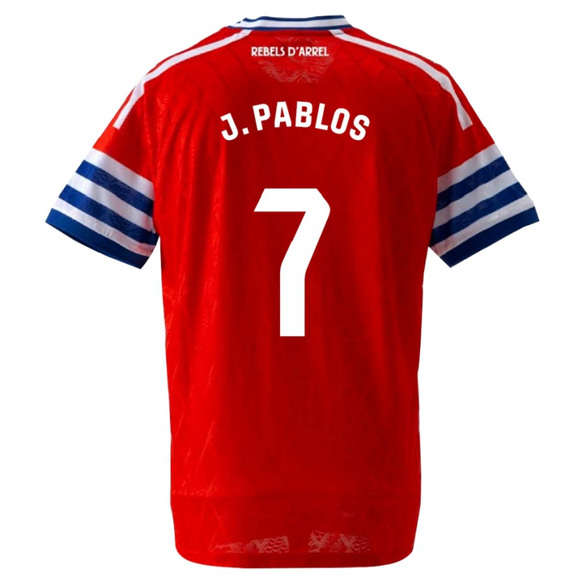 Danxen Hombre Camiseta Judith Pablos Garrido #7 Azul Real Rojo 2ª Equipación 2026/27 La Camisa