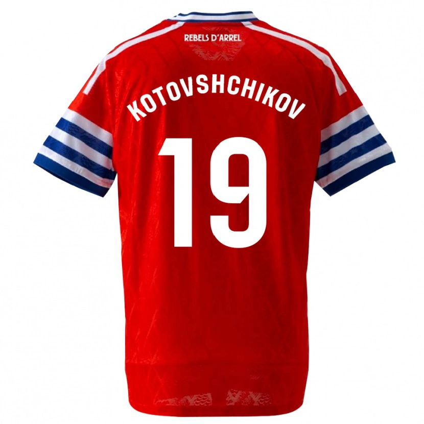 Danxen Hombre Camiseta Makar Kotovshchikov #19 Azul Real Rojo 2ª Equipación 2026/27 La Camisa