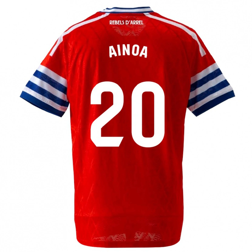 Danxen Hombre Camiseta Ainoa Campo #20 Azul Real Rojo 2ª Equipación 2026/27 La Camisa