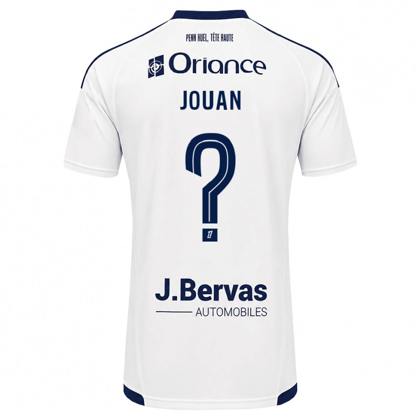 Danxen Hombre Camiseta Léonie Jouan #0 Azul Marino Blanco 2ª Equipación 2026/27 La Camisa