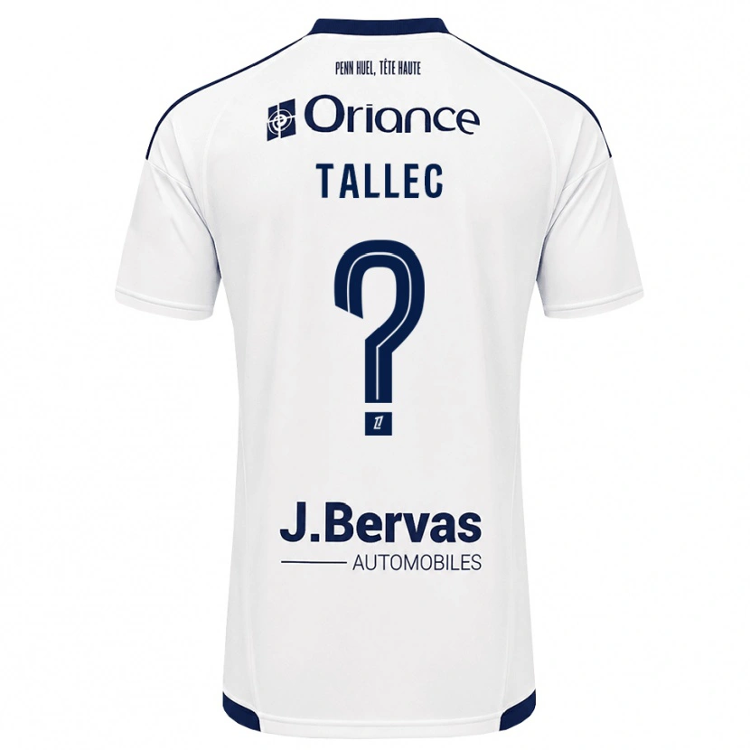 Danxen Hombre Camiseta Ylionna Tallec #0 Azul Marino Blanco 2ª Equipación 2026/27 La Camisa