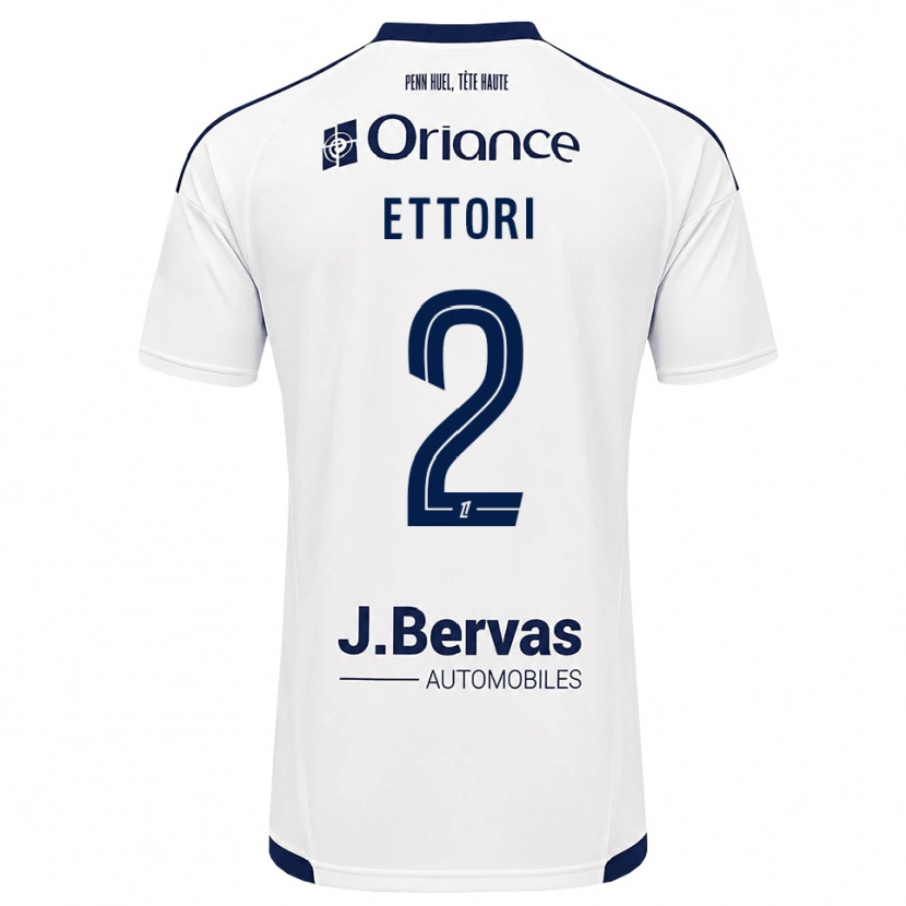 Danxen Hombre Camiseta Ilan Ettori #2 Azul Marino Blanco 2ª Equipación 2026/27 La Camisa