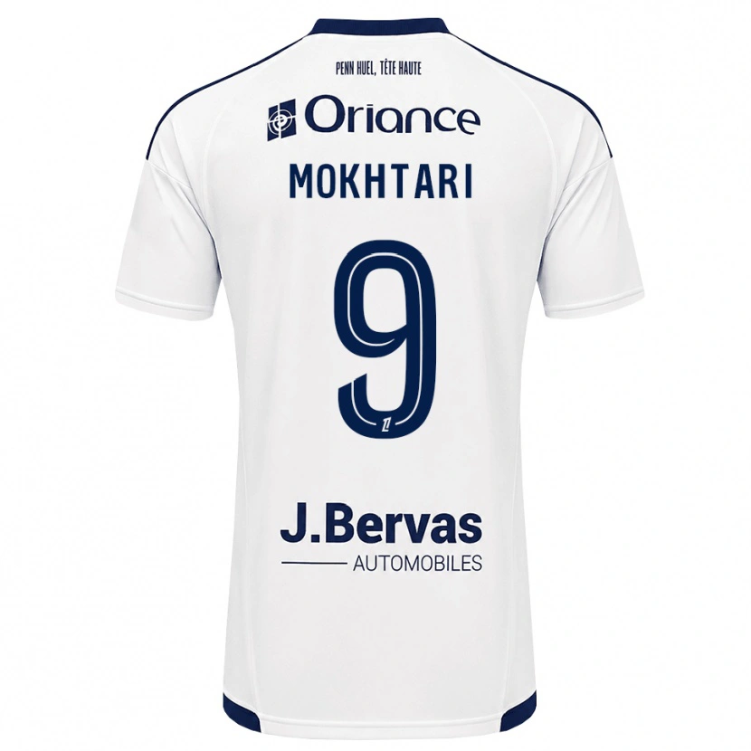 Danxen Hombre Camiseta Noa Mokhtari #9 Azul Marino Blanco 2ª Equipación 2026/27 La Camisa