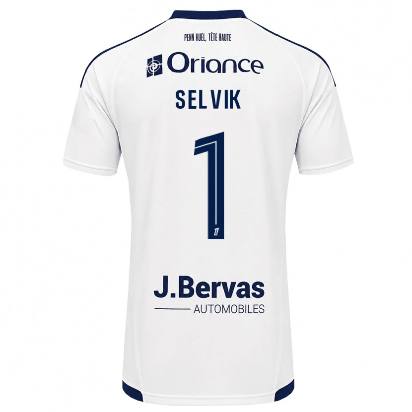 Danxen Hombre Camiseta Egil Selvik #1 Azul Marino Blanco 2ª Equipación 2026/27 La Camisa