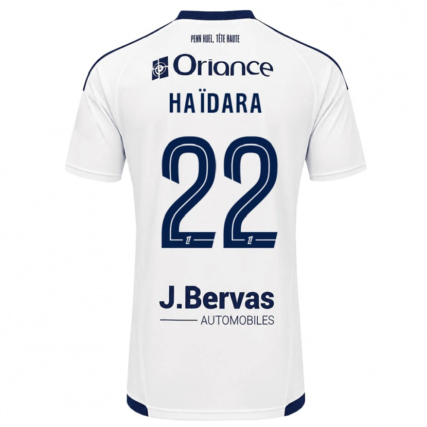 Danxen Hombre Camiseta Massadio Haidara #22 Azul Marino Blanco 2ª Equipación 2026/27 La Camisa