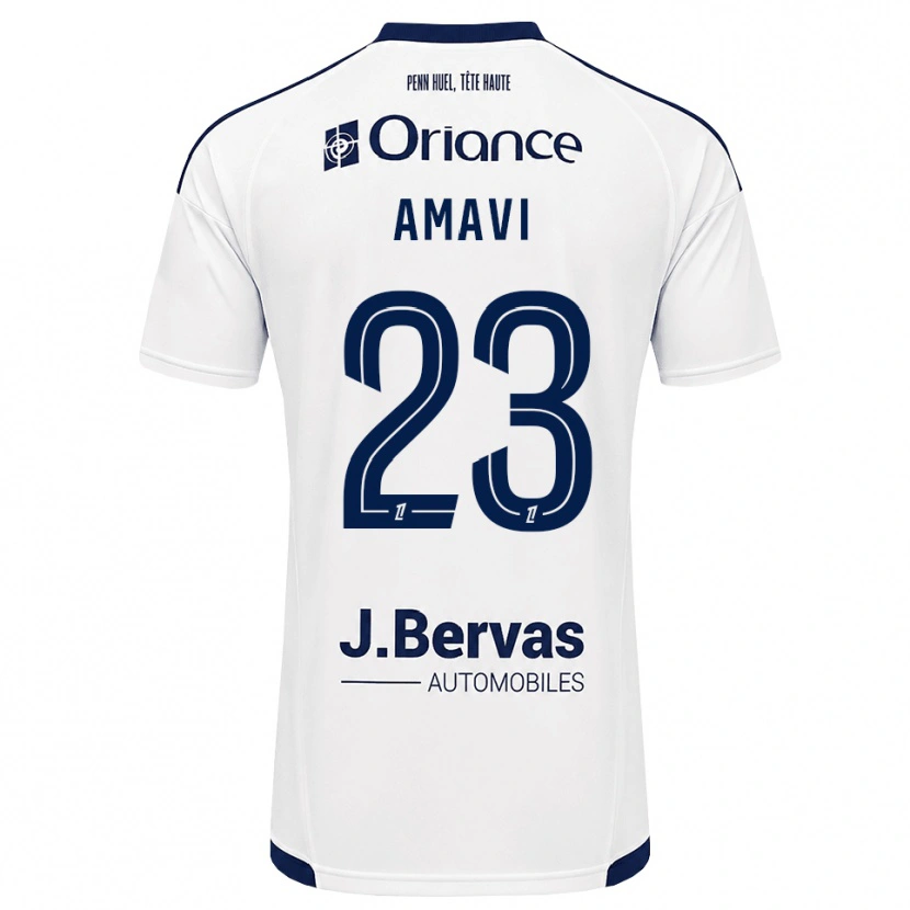Danxen Hombre Camiseta Jordan Amavi #23 Azul Marino Blanco 2ª Equipación 2026/27 La Camisa