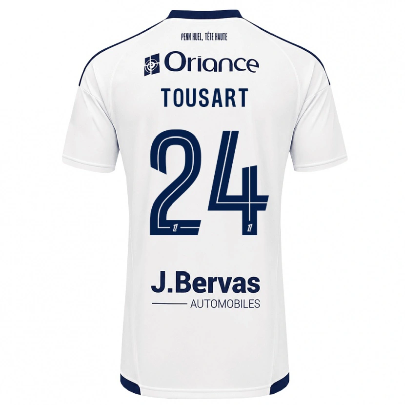 Danxen Hombre Camiseta Lucas Tousart #24 Azul Marino Blanco 2ª Equipación 2026/27 La Camisa
