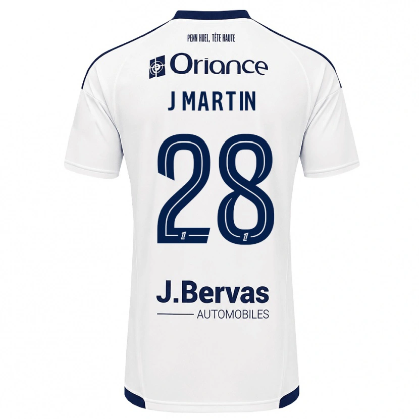 Danxen Hombre Camiseta Jonas Martin #28 Azul Marino Blanco 2ª Equipación 2026/27 La Camisa