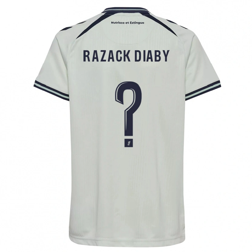 Danxen Hombre Camiseta Abdoul Razack Diaby #0 Azul Medianoche Blanco 2ª Equipación 2026/27 La Camisa