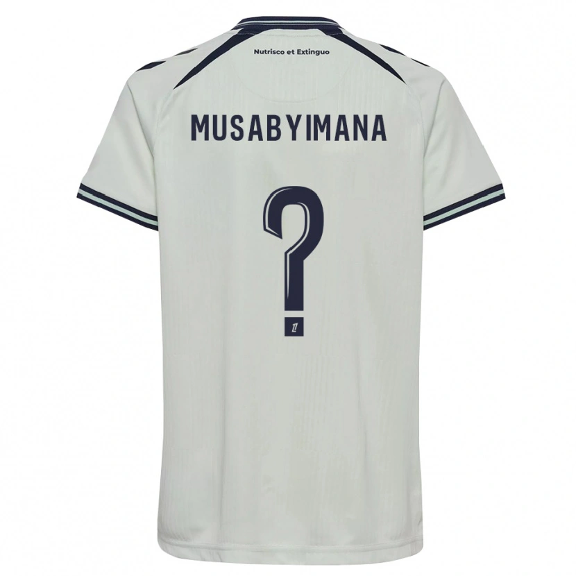 Danxen Hombre Camiseta Thierry Musabyimana #0 Azul Medianoche Blanco 2ª Equipación 2026/27 La Camisa