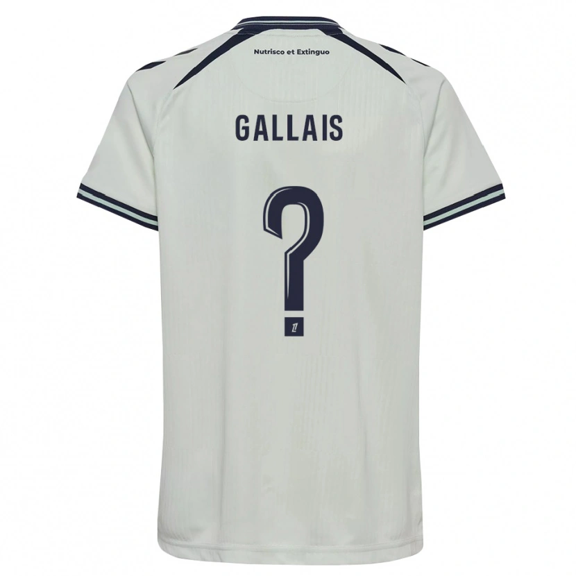 Danxen Hombre Camiseta Thaïs Gallais #0 Azul Medianoche Blanco 2ª Equipación 2026/27 La Camisa