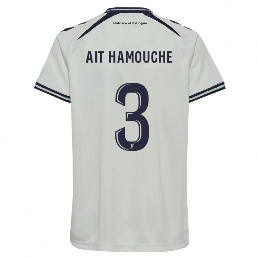 Danxen Hombre Camiseta Massyl Ait Hamouche #3 Azul Medianoche Blanco 2ª Equipación 2026/27 La Camisa
