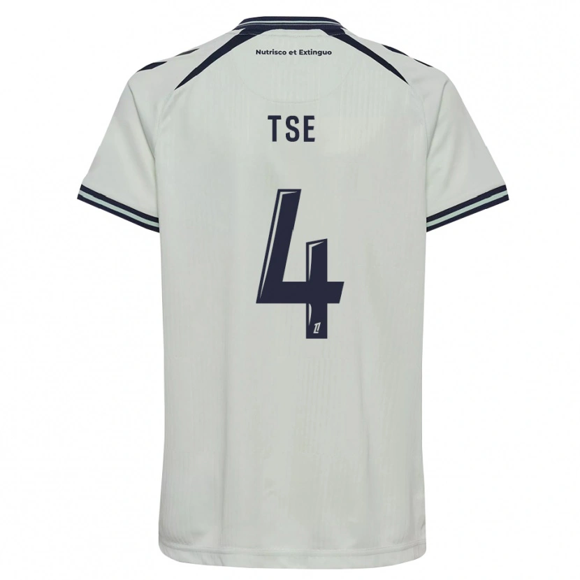 Danxen Hombre Camiseta Élisabeth Tsé #4 Azul Medianoche Blanco 2ª Equipación 2026/27 La Camisa