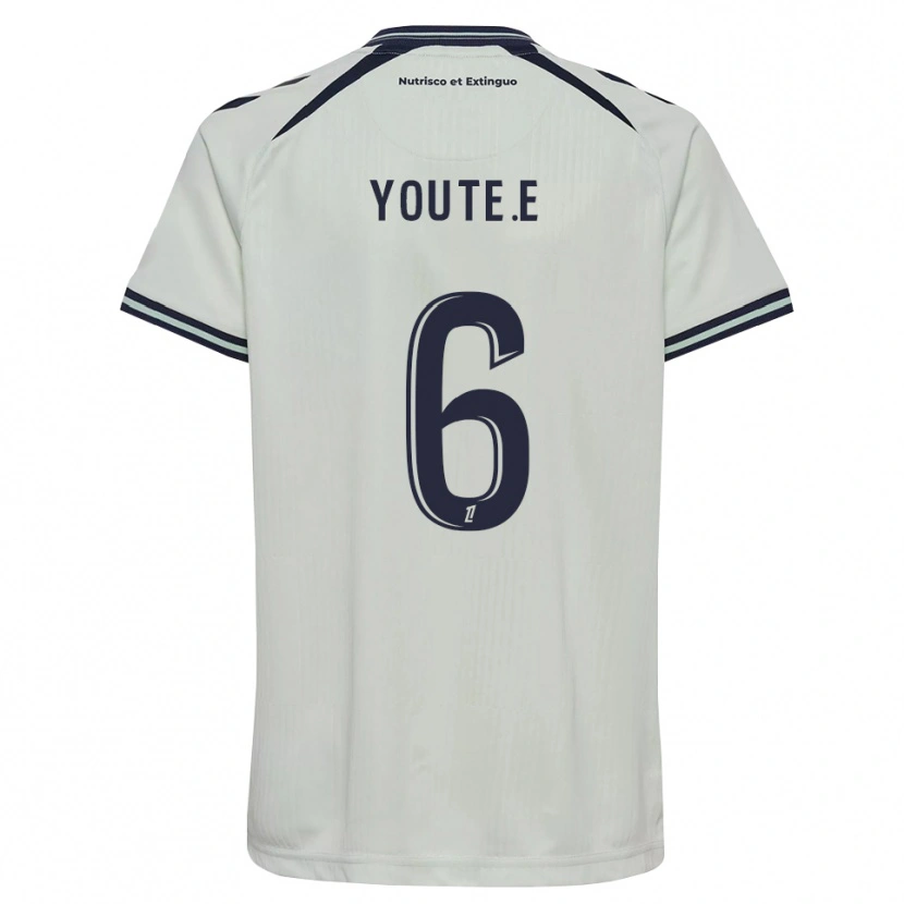 Danxen Hombre Camiseta Étienne Youté Kinkoué #6 Azul Medianoche Blanco 2ª Equipación 2026/27 La Camisa