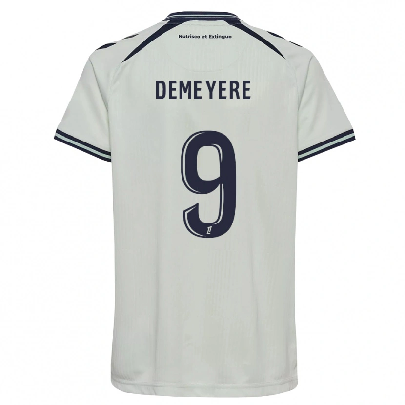 Danxen Hombre Camiseta Silke Demeyere #9 Azul Medianoche Blanco 2ª Equipación 2026/27 La Camisa