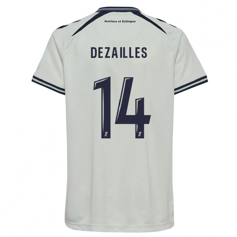 Danxen Hombre Camiseta Arsène Dezailles #14 Azul Medianoche Blanco 2ª Equipación 2026/27 La Camisa