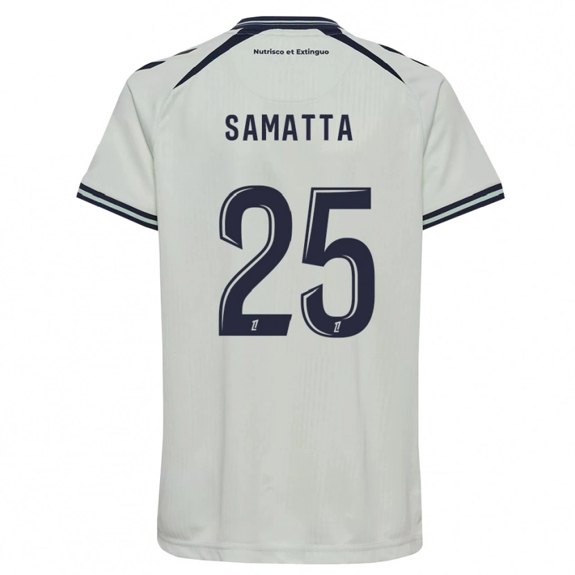 Danxen Hombre Camiseta Mbwana Samatta #25 Azul Medianoche Blanco 2ª Equipación 2026/27 La Camisa