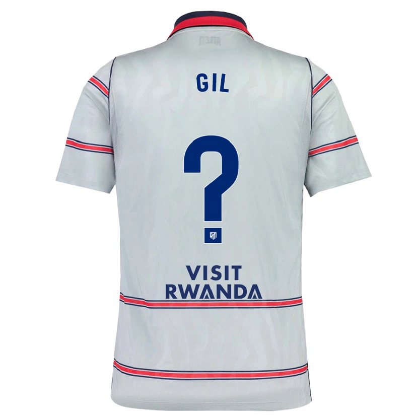 Danxen Hombre Camiseta Luis Gil #0 Gris Rojo Azul Marino Equipación Tercera 2026/27 La Camisa