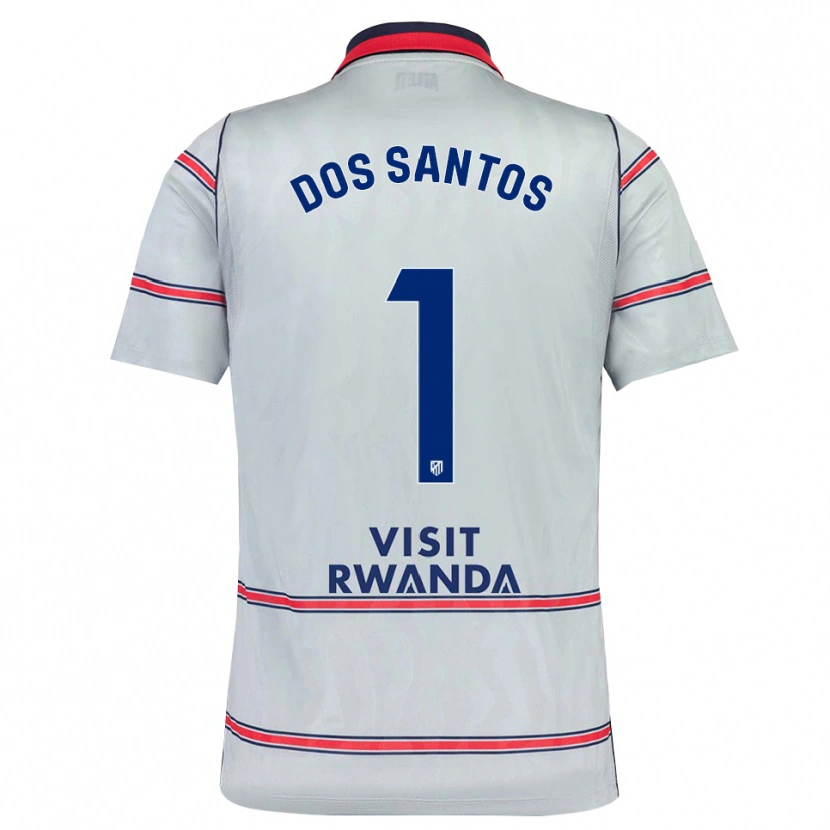 Danxen Hombre Camiseta Alex Dos Santos #1 Gris Rojo Azul Marino Equipación Tercera 2026/27 La Camisa