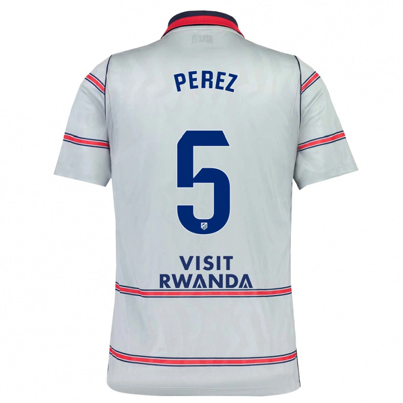 Danxen Hombre Camiseta Xènia Pérez #5 Gris Rojo Azul Marino Equipación Tercera 2026/27 La Camisa