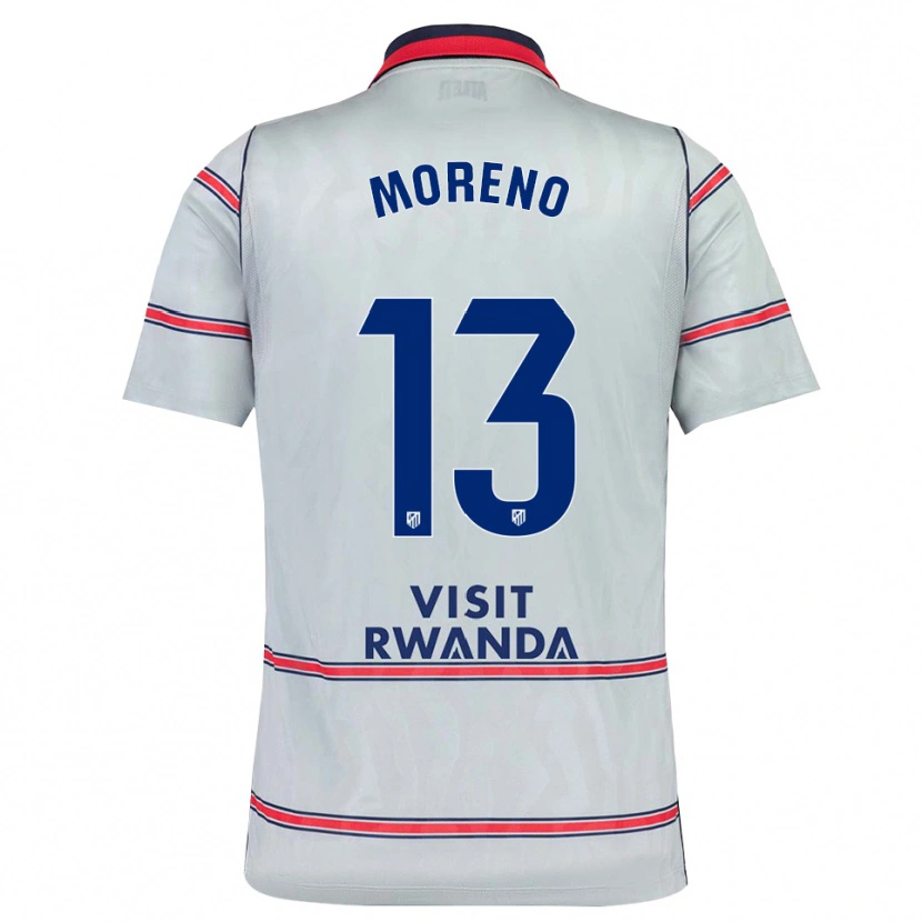 Danxen Hombre Camiseta Álvaro Moreno #13 Gris Rojo Azul Marino Equipación Tercera 2026/27 La Camisa