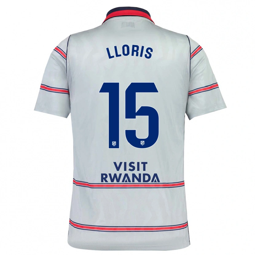Danxen Hombre Camiseta Silvia Lloris #15 Gris Rojo Azul Marino Equipación Tercera 2026/27 La Camisa