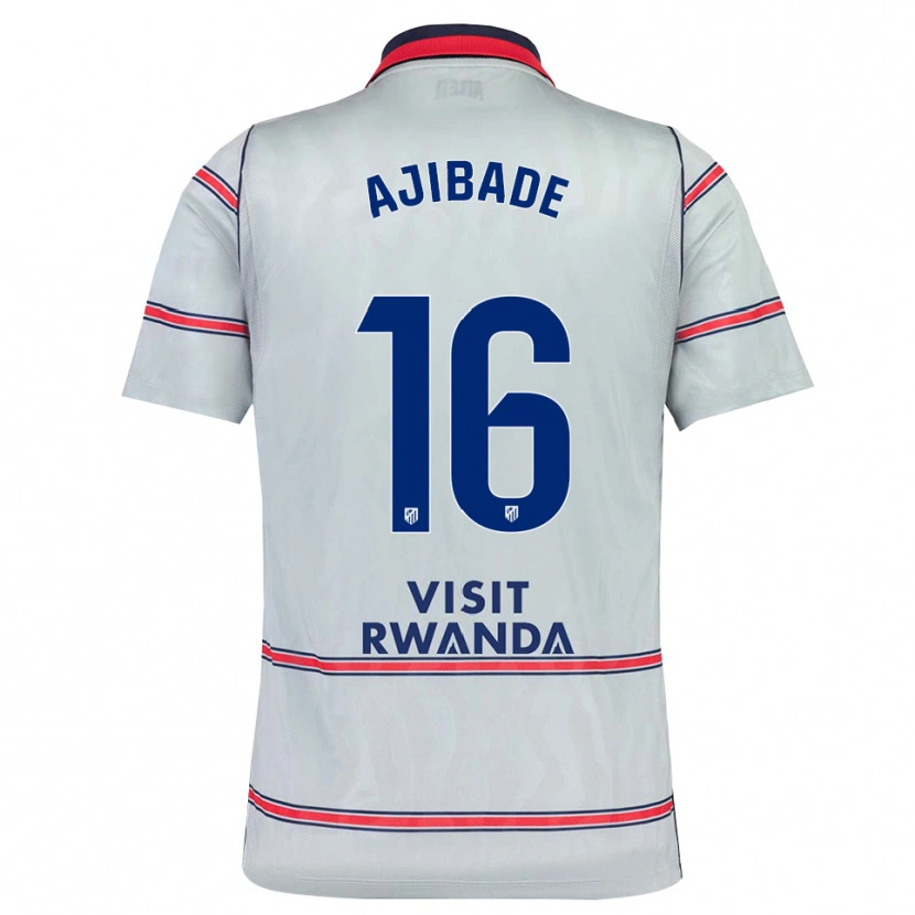 Danxen Hombre Camiseta Rasheedat Ajibade #16 Gris Rojo Azul Marino Equipación Tercera 2026/27 La Camisa