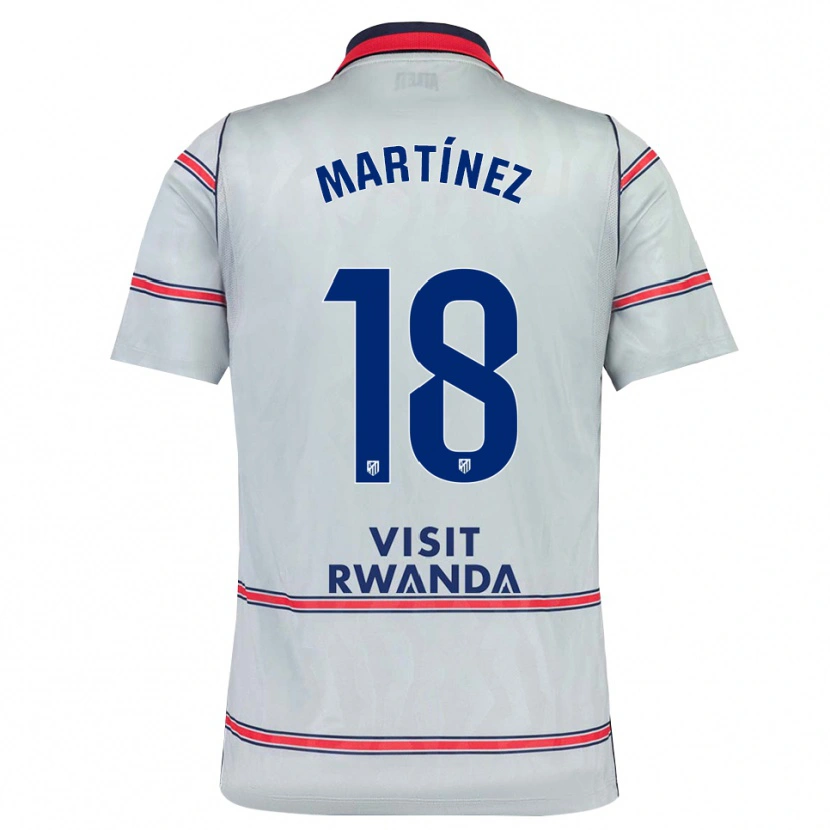 Danxen Hombre Camiseta Adrián Martínez #18 Gris Rojo Azul Marino Equipación Tercera 2026/27 La Camisa