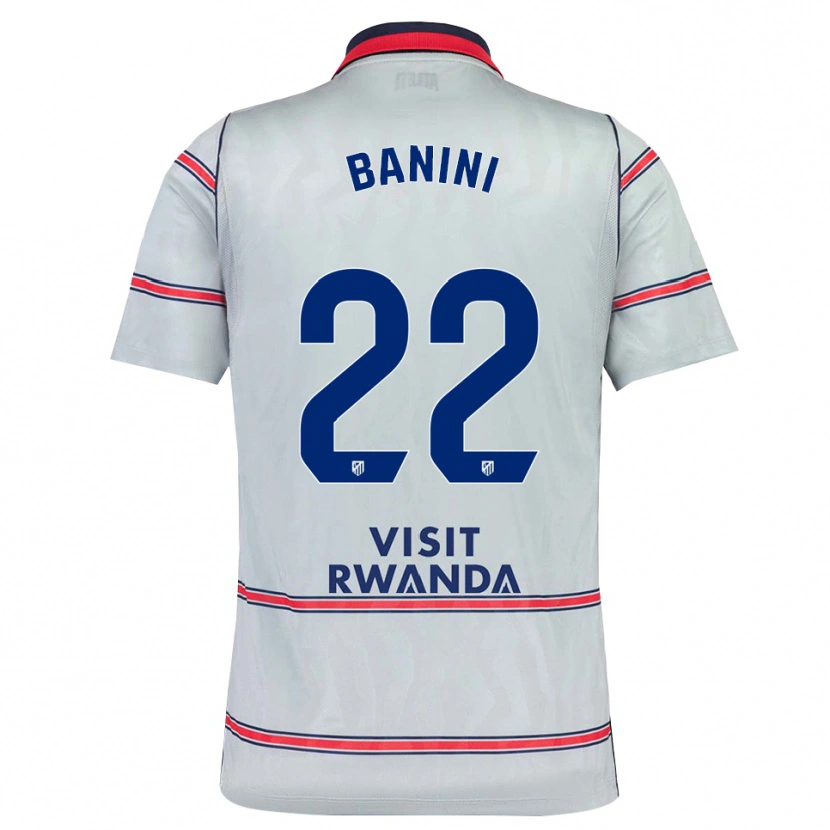 Danxen Hombre Camiseta Estefania Banini #22 Gris Rojo Azul Marino Equipación Tercera 2026/27 La Camisa