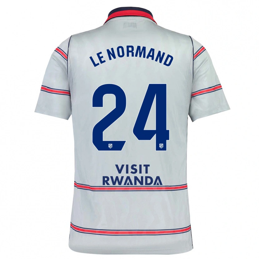 Danxen Hombre Camiseta Robin Le Normand #24 Gris Rojo Azul Marino Equipación Tercera 2026/27 La Camisa