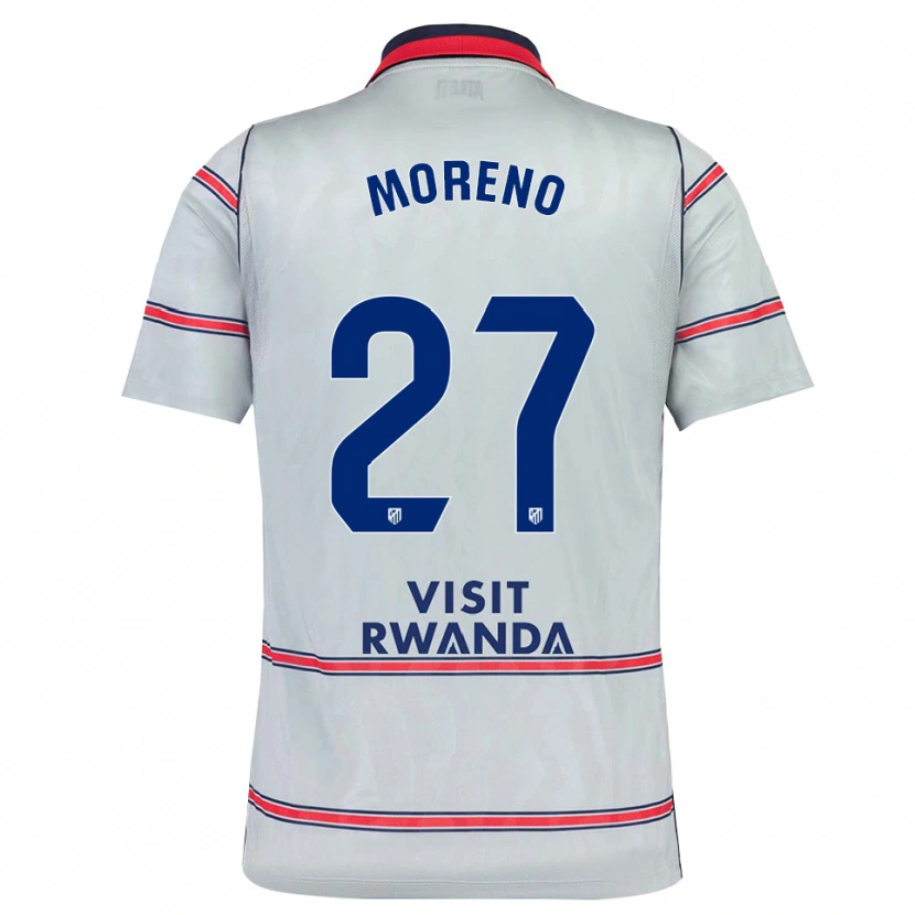 Danxen Hombre Camiseta Emma Moreno #27 Gris Rojo Azul Marino Equipación Tercera 2026/27 La Camisa