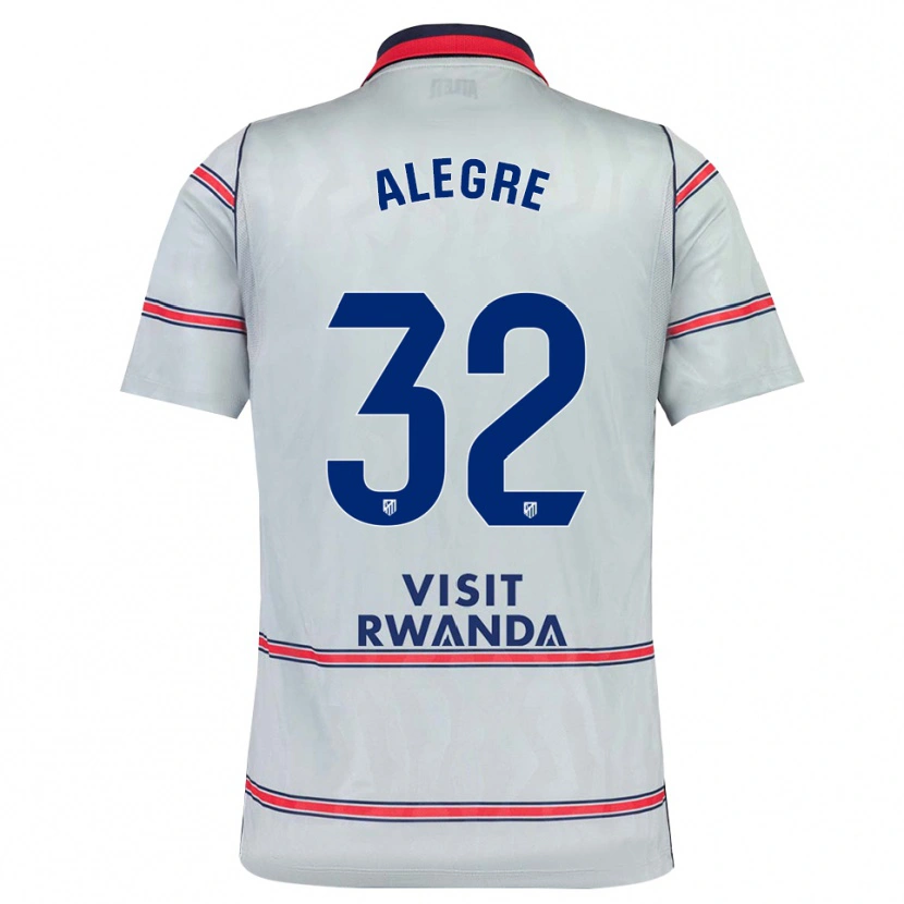 Danxen Hombre Camiseta Juan Alegre #32 Gris Rojo Azul Marino Equipación Tercera 2026/27 La Camisa