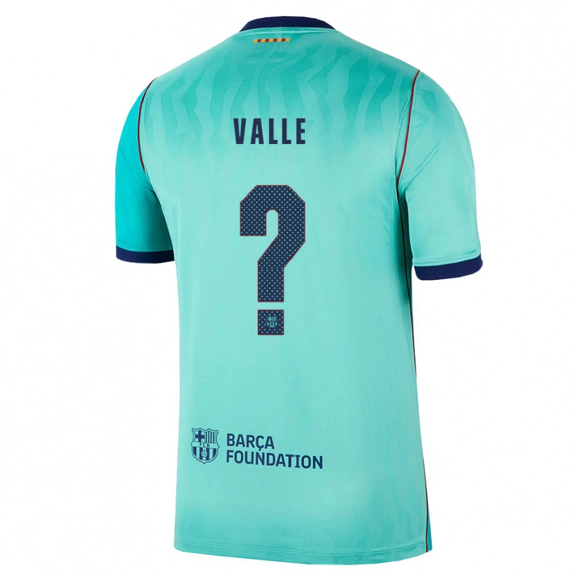 Danxen Hombre Camiseta Alex Valle #0 Aqua Turquesa Oscuro Azul Real Equipación Tercera 2026/27 La Camisa