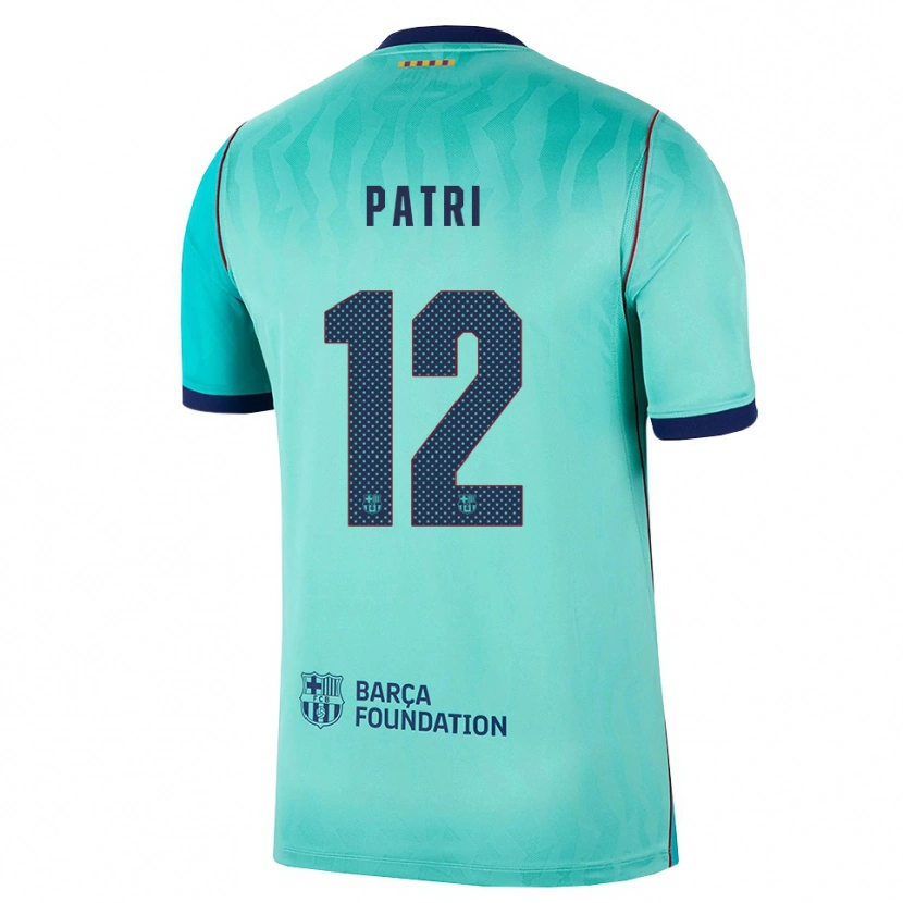 Danxen Hombre Camiseta Patricia Guijarro #12 Aqua Turquesa Oscuro Azul Real Equipación Tercera 2026/27 La Camisa