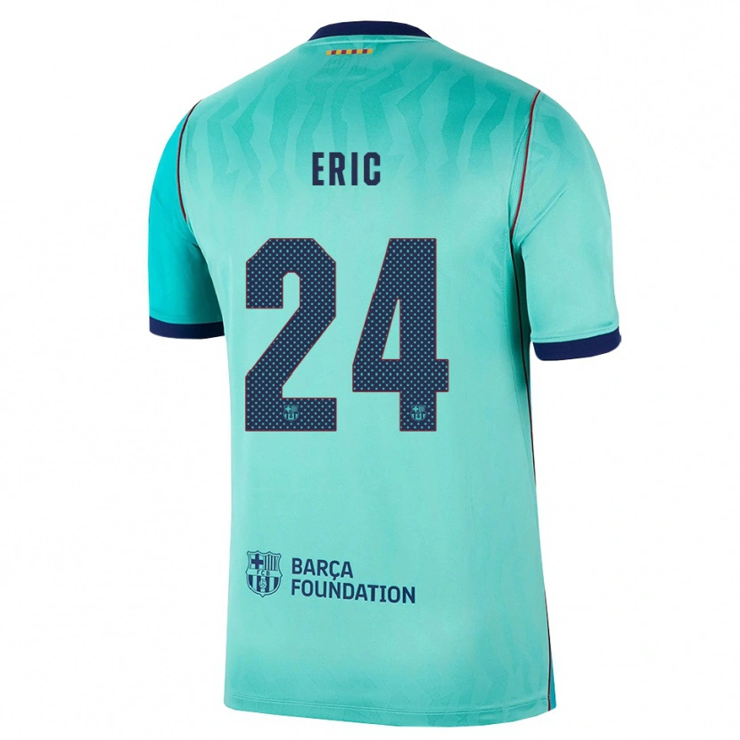 Danxen Hombre Camiseta Eric García #24 Aqua Turquesa Oscuro Azul Real Equipación Tercera 2026/27 La Camisa