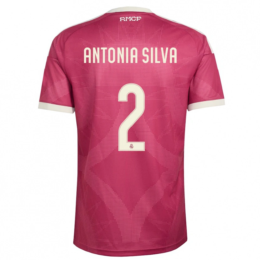 Danxen Hombre Camiseta Antônia Silva #2 Rojo Violeta Pálido Blanco Equipación Tercera 2026/27 La Camisa
