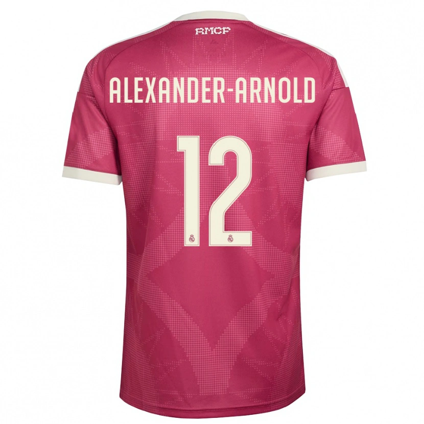 Danxen Hombre Camiseta Trent Alexander-Arnold #12 Rojo Violeta Pálido Blanco Equipación Tercera 2026/27 La Camisa