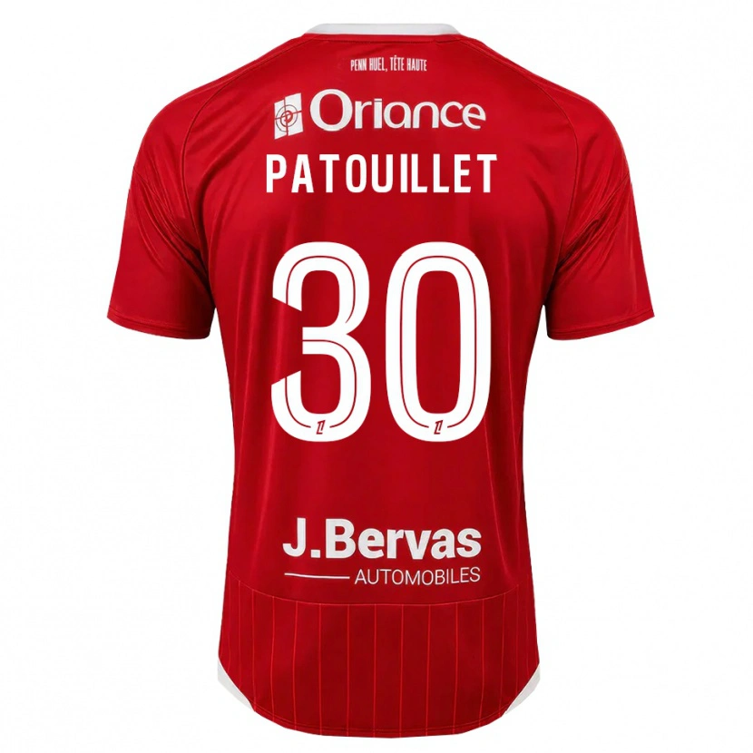 Danxen Hombre Camiseta Mathieu Patouillet #30 Blanco Rojo 1ª Equipación 2026/27 La Camisa