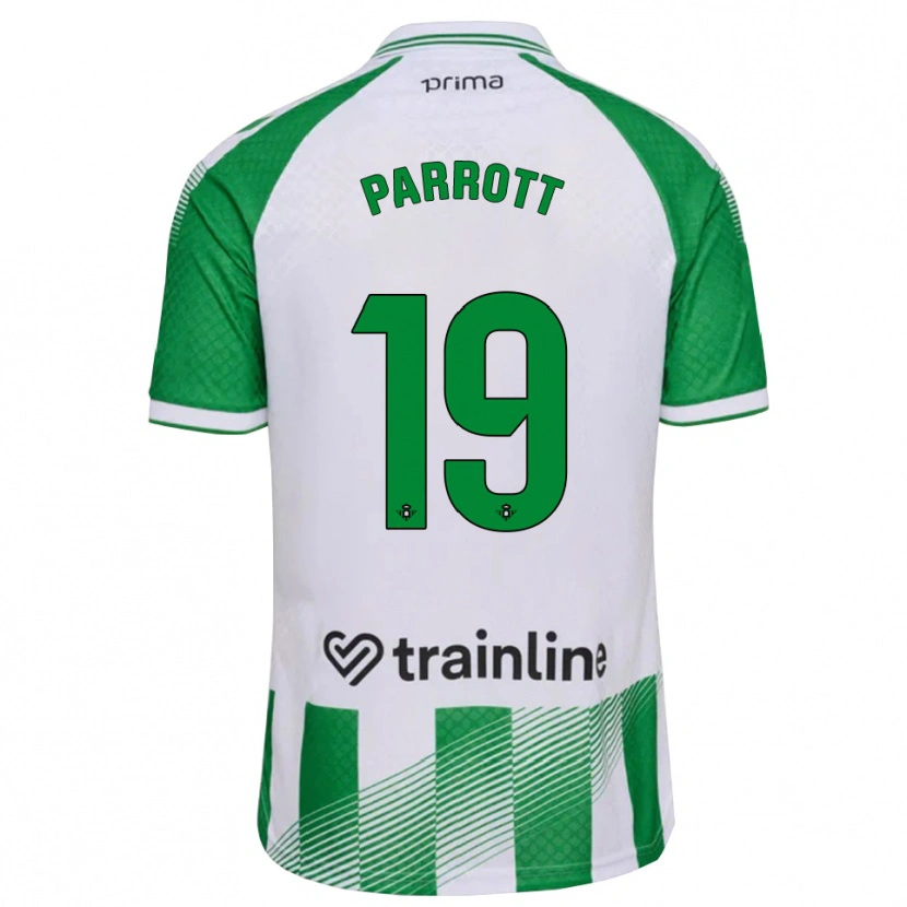 Danxen Mujer Camiseta Troy Parrott #19 Verde Claro Negro Blanco 1ª Equipación 2026/27 La Camisa