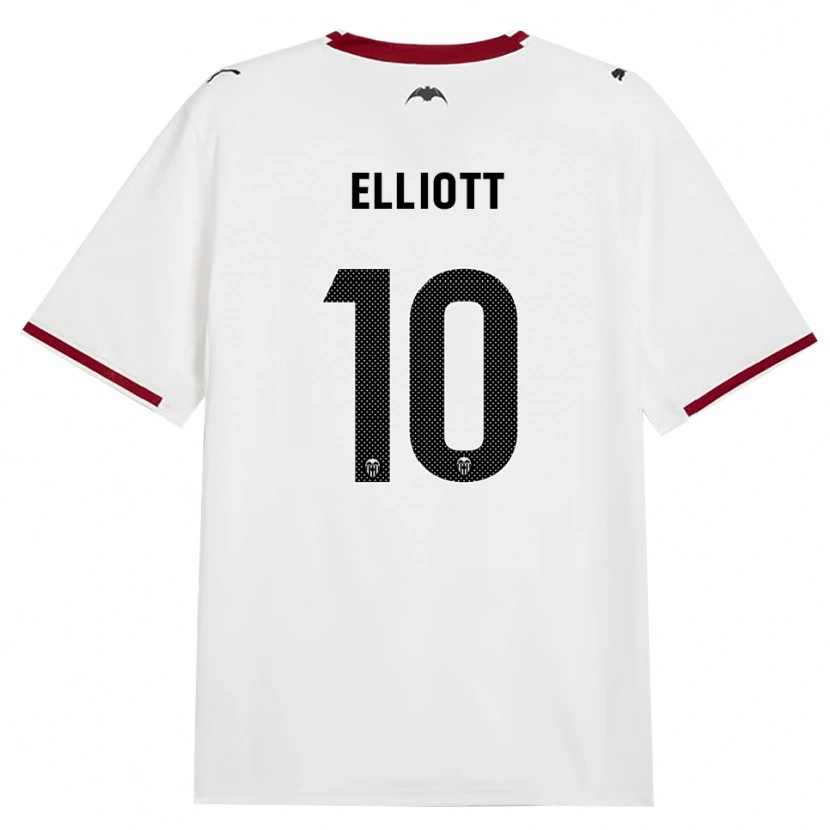 Danxen Mujer Camiseta Harvey Elliott #10 Negro Blanco Rojo Amarillo 1ª Equipación 2026/27 La Camisa