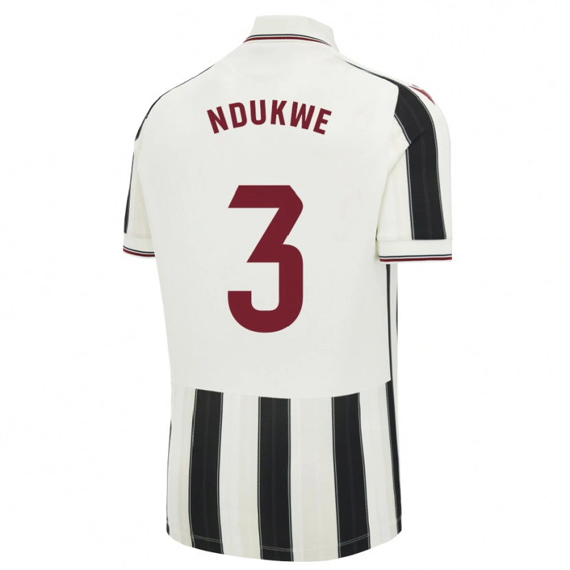 Danxen Mujer Camiseta Ifeanyi Ndukwe #3 Negro Blanco Rojo 2ª Equipación 2026/27 La Camisa