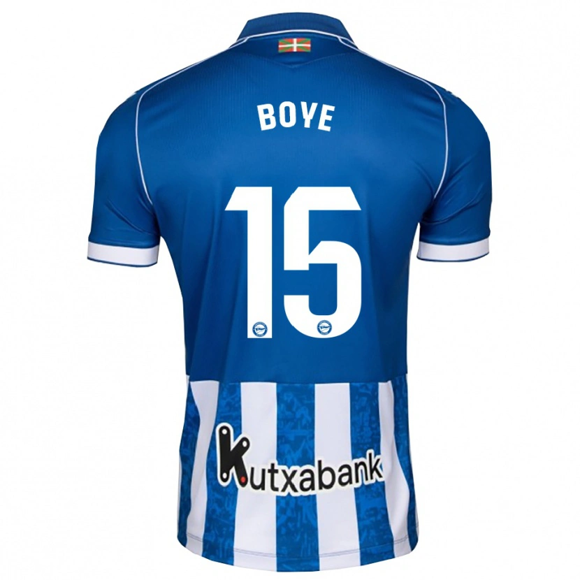 Danxen Mujer Camiseta Lucas Boyé #15 Azul Blanco Negro 1ª Equipación 2026/27 La Camisa