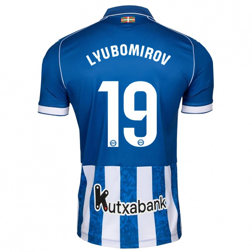 Danxen Mujer Camiseta Daniel Lyubomirov #19 Azul Blanco Negro 1ª Equipación 2026/27 La Camisa