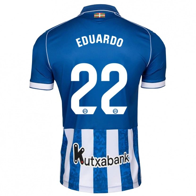 Danxen Mujer Camiseta Eduardo Fontana #22 Azul Blanco Negro 1ª Equipación 2026/27 La Camisa