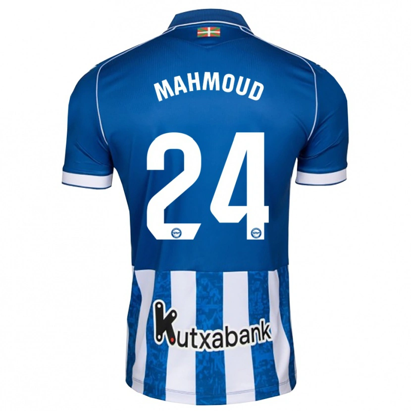 Danxen Mujer Camiseta Abdallahi Mahmoud #24 Azul Blanco Negro 1ª Equipación 2026/27 La Camisa