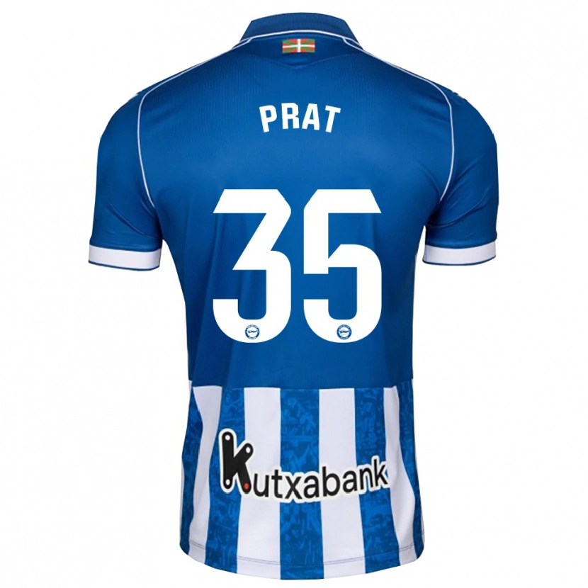 Danxen Mujer Camiseta Jaric Prat #35 Azul Blanco Negro 1ª Equipación 2026/27 La Camisa