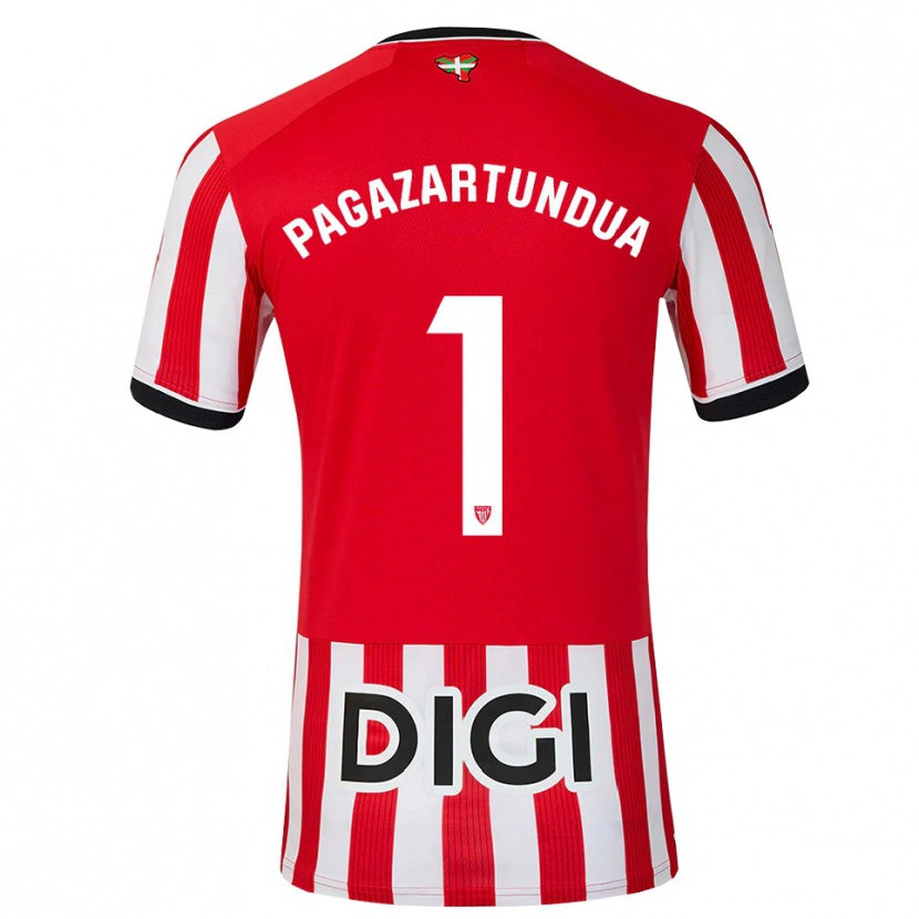 Danxen Mujer Camiseta Iker Pagazartundua #1 Rojo Negro Blanco 1ª Equipación 2026/27 La Camisa