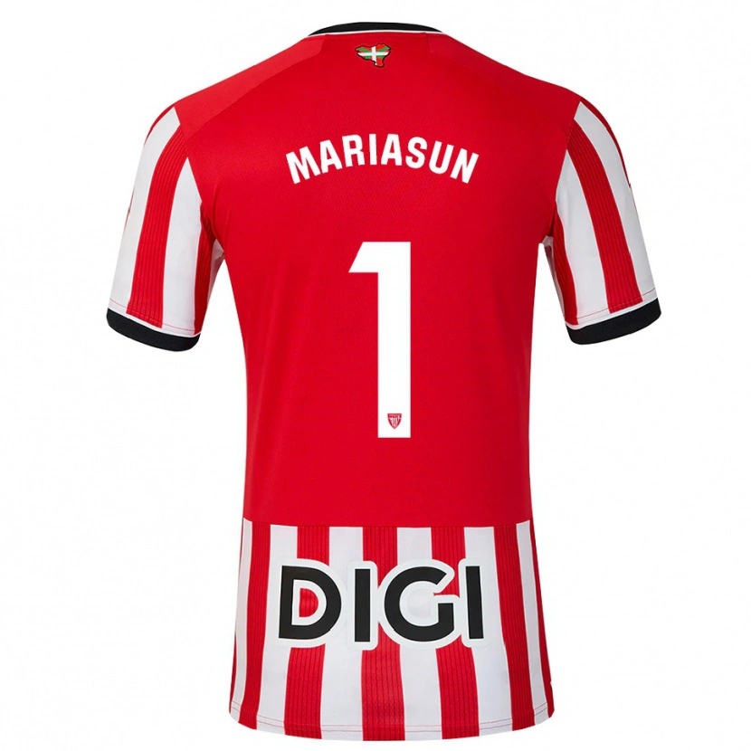 Danxen Mujer Camiseta María Asunción Quiñones Goikoetxea #1 Rojo Negro Blanco 1ª Equipación 2026/27 La Camisa