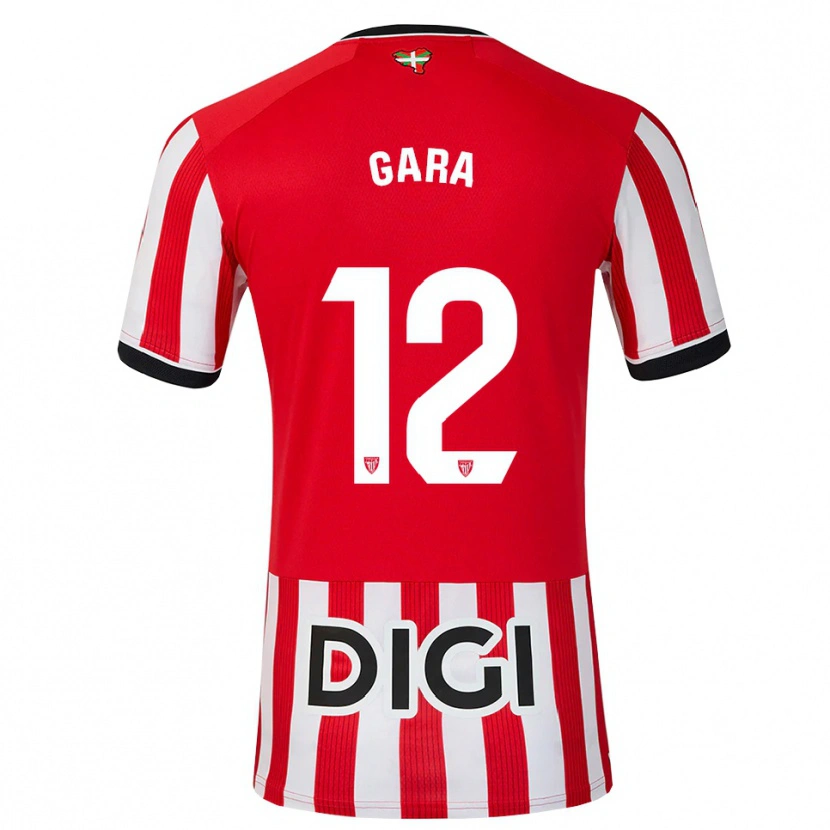 Danxen Mujer Camiseta Gara #12 Rojo Negro Blanco 1ª Equipación 2026/27 La Camisa