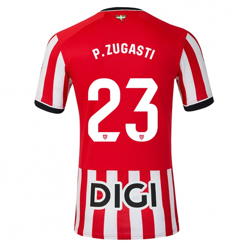 Danxen Mujer Camiseta Patricia Zugasti Osés #23 Rojo Negro Blanco 1ª Equipación 2026/27 La Camisa